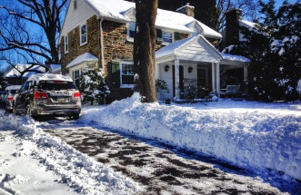Snow Shovelled driveway
